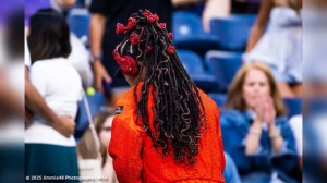 Naomi Osaka serves sparkles, style alongside ‘Billie Jean Bling’ Labubu at the US Open 2025