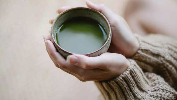 Assortment of matcha-based drinks and desserts