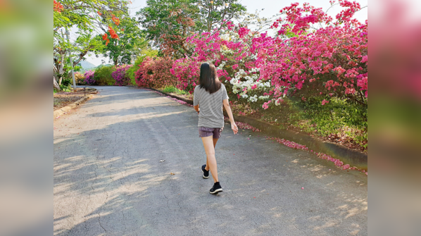 A leisurely stroll after dinner