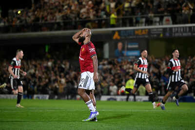26 penalties! League Cup shocker as fourth-tier Grimsby Town stun Man United in first meeting since 1948