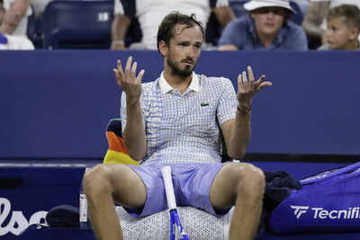 US Open: Daniil Medvedev fined $42,500 for outburst, racket abuse after first-round loss
