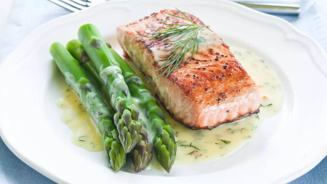 salmon with sauce